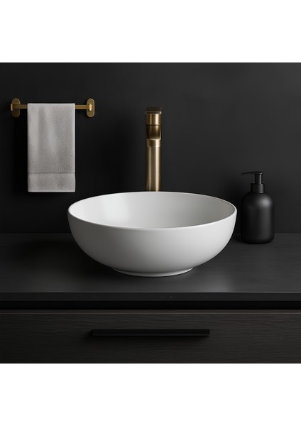 Newart Oval Beyaz Deliksiz Lavabo 42 Cm 5010 modelleri