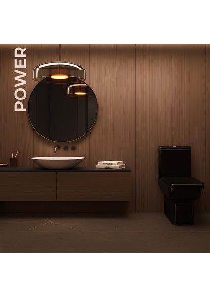 Power Siyah Duvara Sıfır Klozet Takım POW.K022B,Power Duroplast Yavaş Kapak fiyatları