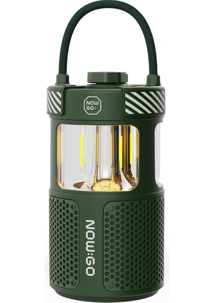 Nowgo F1 20w Bluetoooth Hoparlör Taşınabilir Powerbank Kamp Feneri Yeşil