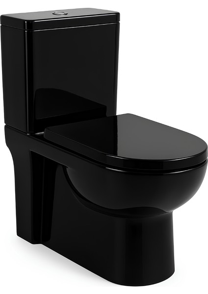 Modern Siyah Duvara Sıfır Klozet Takım MOD.K022B,Modern Duroplast Yavaş Kapak indirimleri