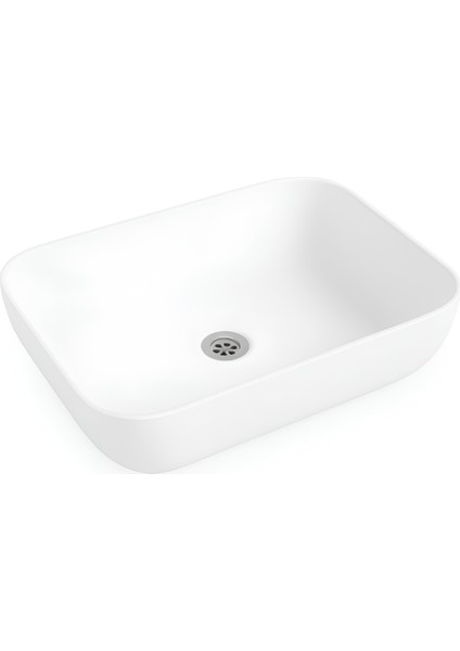 Loft Çanak Beyaz Dikdörtgen Deliksiz Lavabo 60 cm LFT0707 fırsatları