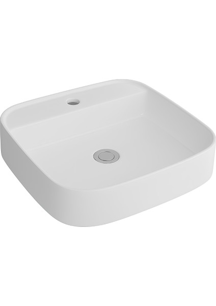 Loft Kare Beyaz Delikli Lavabo 50 Cm 515050BT