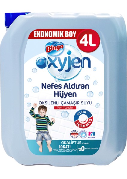 Oksijenli Çamaşır Suyu Okaliptus 4 l
