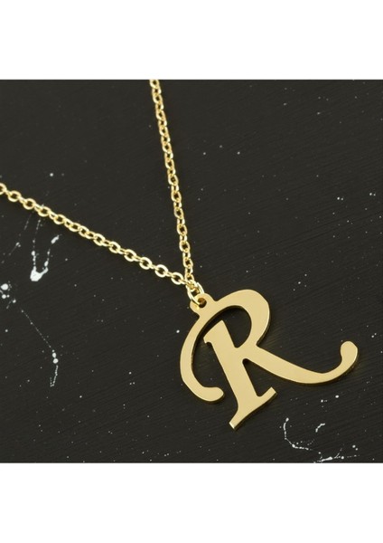 Ds-Derin Prinç Harfli Kolye-R