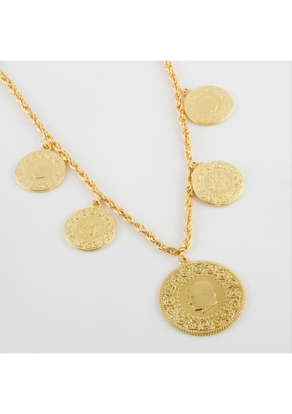 Ds-Derin Beşi Bir Yerde Kolye-Sarı fiyatları