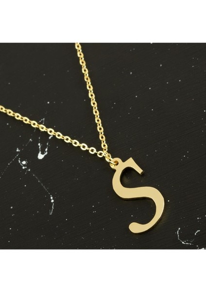 Ds-Derin Prinç Harfli Kolye-S