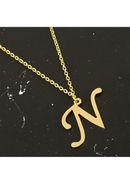 Ds-Derin Prinç Harfli Kolye-N