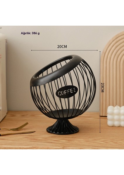 Masaüstü Meyve Kahve Kapsülü Sehpa Aperitif Kuruyemiş ve Meyve Şekeri Saklama Sepeti (Yurt Dışından) fiyatları