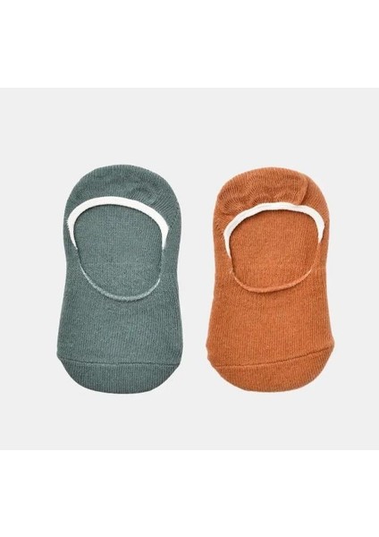 Bibaby Organik Babet Çorap 2li Basic Nil - Hardal