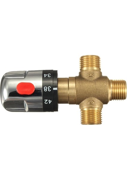 Pirinç Termostatik Karışım Vanası Banyo Bataryası Sıcaklık Mikser Kontrolü Termostatik Vana Ev Geliştirme fırsatları