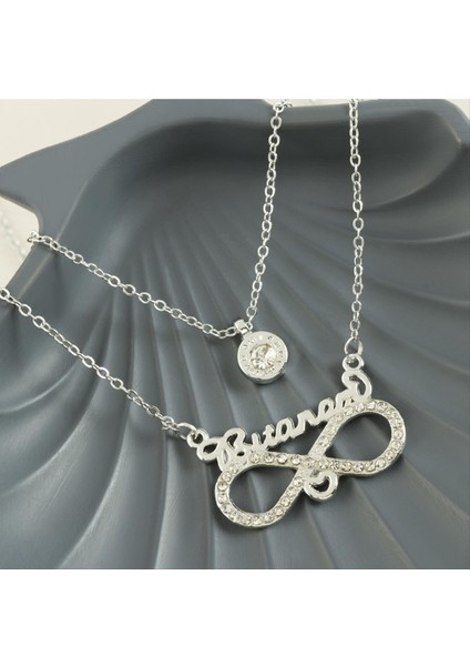 Ds-Derin Birtanem Yazılı Sonsuzluk Yeni Sezon Ikili Kolye-Gümüş Rengi fiyatları