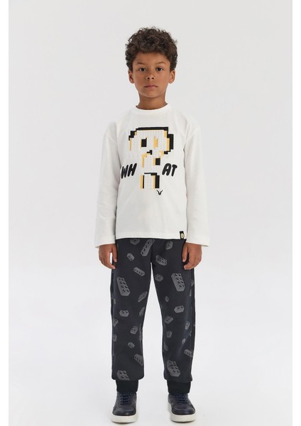 Bg Store Erkek Çocuk Ekru Tshirt