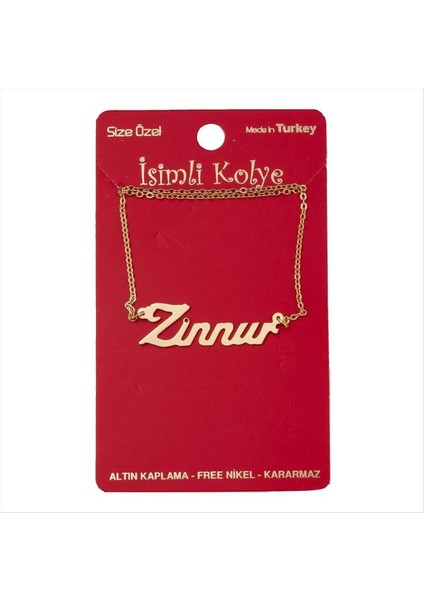 Ds-Derin Zinnur Isimli Kolye -Sarı fiyatları