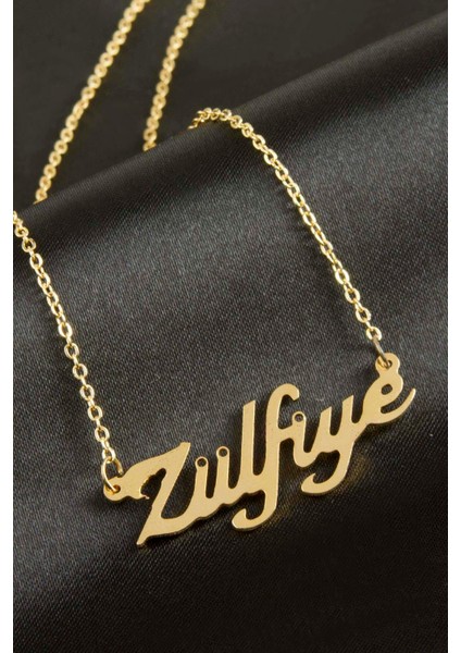 Ds-Derin Zülfiye Isimli Kolye -Sarı