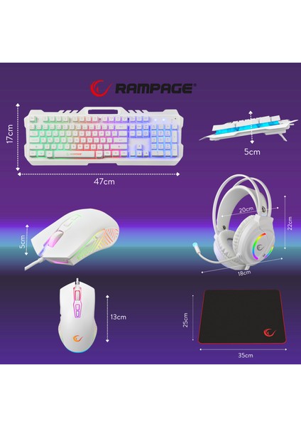 Fitment Gaming Set (Klavye Mouse Kulaklık Mousepad)