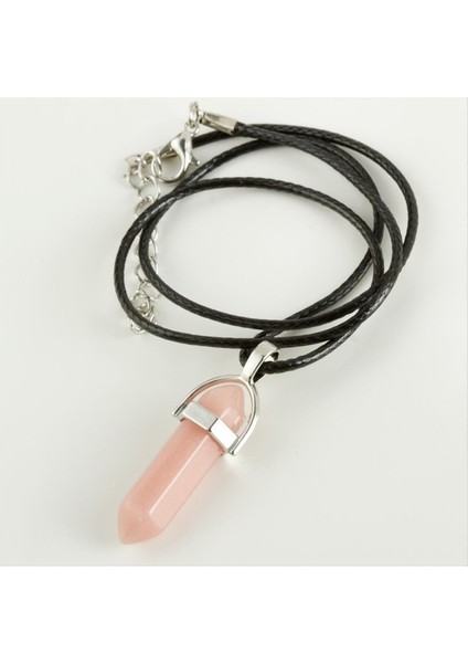 Ds-Derin Kuvars Point Kolye-Pembe fiyatları