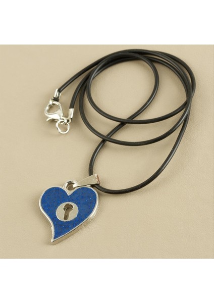 Ds-Derin Kalp Metal Vinlex Deri Kolye-Renkli modelleri