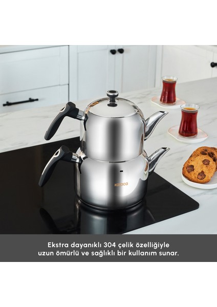 Asiye Maxi Çaydanlık Takımı Siyah fırsatları