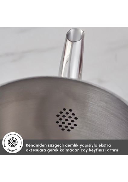 Asiye Maxi Çaydanlık Takımı Siyah