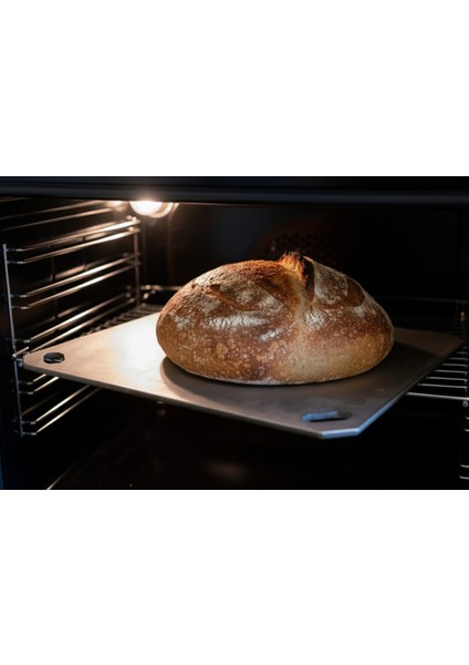 Gartner Pizza Çeliği - Pizza Taşı- Taş Fırın Lezzeti- 304 Paslanmaz Çelik - 36X33 cm fırsatları