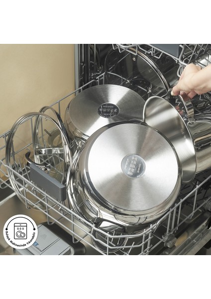Magnus XL İndüksiyon Tabanlı 6 Parça Çelik Tencere Seti