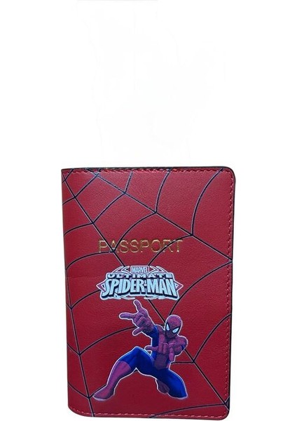 Spiderman Deri Pasaport Kılıfı