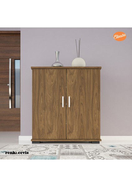 Ayakkabılık 2 Kapaklı Ayakkabı Dolabı Çok Amaçlı Dolap Mutfak Dolabı Ofis Dolabı