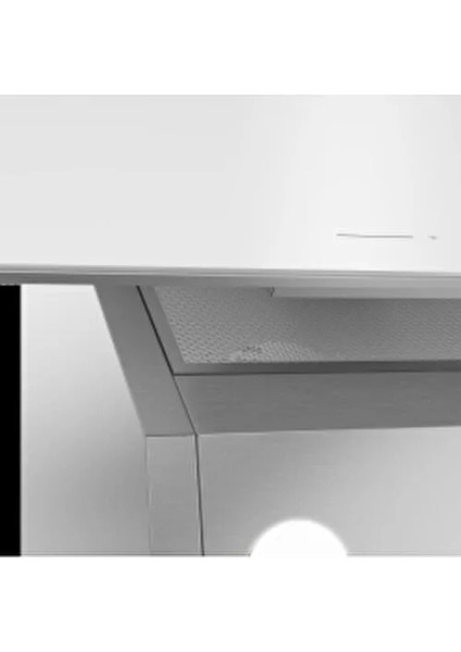 Duvar Tipi Davlumbaz Beyaz Eğimli Tasarım 720 m3/sa Hava Debisi ile Sessiz Çalışma