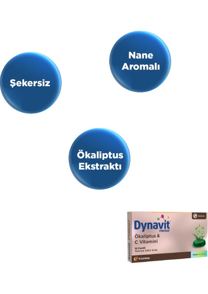 C Vit + D + Çinko 15 Efervesan & Herbal Pastil Ökaliptus + C Vitamini - Kış Paketi modelleri