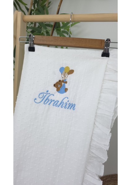 Müslin Yeni Doğan 4katlı Organik %100PAMUK Kişiye Özgü Nakışlı Hastane Çıkış Seti-Ayıcık Model modelleri