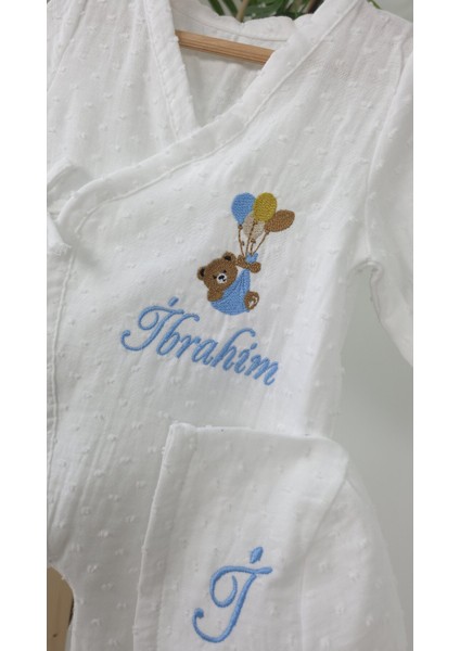 Müslin Yeni Doğan 4katlı Organik %100PAMUK Kişiye Özgü Nakışlı Hastane Çıkış Seti-Ayıcık Model fırsatları