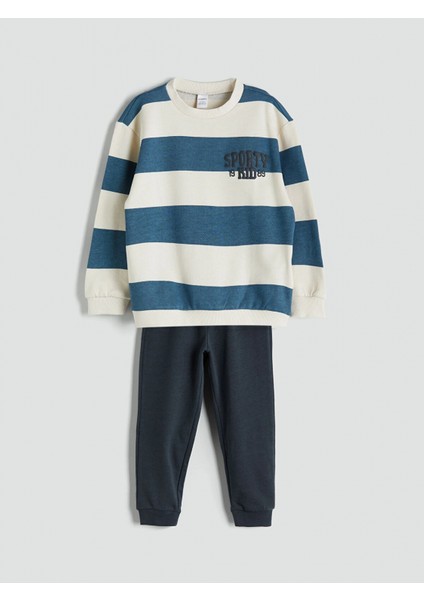 Lcw Baby Bej Bisiklet Yaka Erkek Çocuk Takım