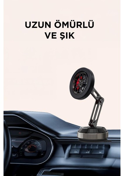 JX-060 Siyah Sarsılmaz Manyetik 360 Derece Ayarlanabilir Araç Içi Telefon Tutucu fırsatları