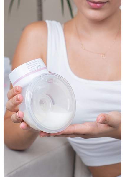 Giyilebilir Dijital Göğüs Pompası – Sessiz, 5 Modlu 15 Kademe Süt Sağma Cihazı (Tekli)