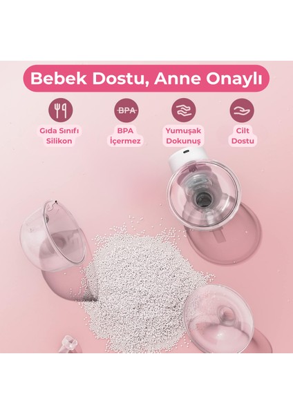 Giyilebilir Dijital Göğüs Pompası – Sessiz, 5 Modlu 15 Kademe Süt Sağma Cihazı (Tekli) modelleri
