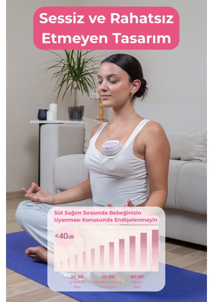 Giyilebilir Dijital Göğüs Pompası – Sessiz, 5 Modlu 15 Kademe Süt Sağma Cihazı (Tekli) fırsatları