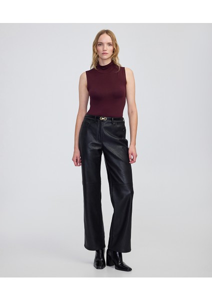 Yüksek Yaka Basic Tişört IW6250070128035 modelleri