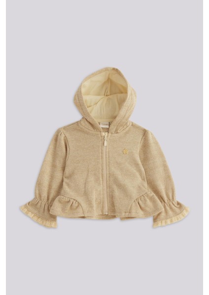 Bg Store Kız Bebek Bej Eşofman Üstü