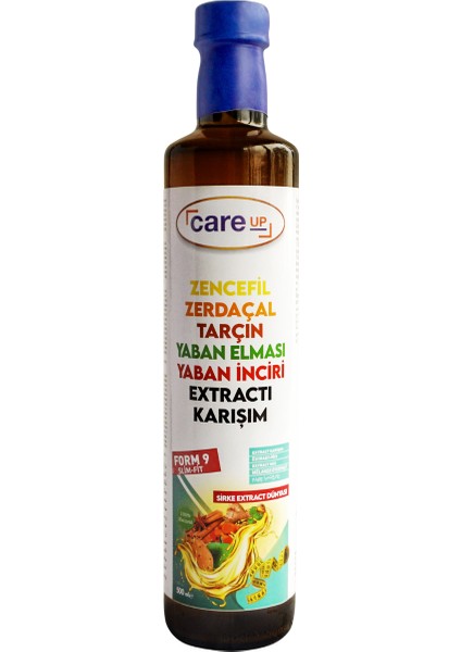 Organik Form-9 Zerdeçal ve Zencefil Sirke Ekstrakt Karışımı 500 ml