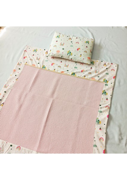 %100 Pamuk Bebek Çocuk Pikesi & Yastık Kılıfı Seti, Küçük Prens/unicorn Desenli fiyatları