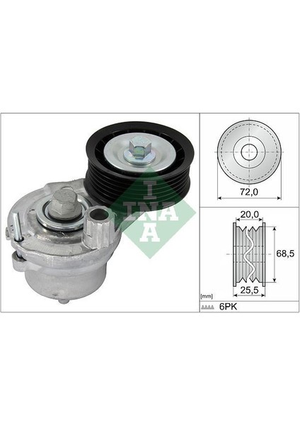 534070310 - Alternator Gergı Rulmanı Komple Kütüklü A2.2 Dm Captıva Antara