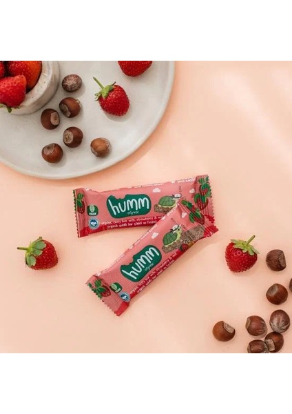 Buğz Humm Organik Vegan Çilekli ve Fındıklı Yulaf Bar - 27G modelleri