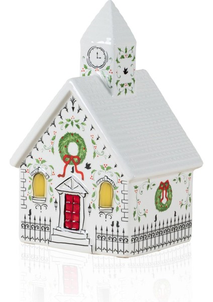 Dekoratif LED Işıklı Yılbaşı Evi 13X11X22 cm