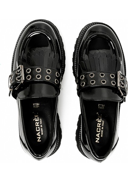 Kadın Oxford ( Klasik) 6008026 Nacree Napl Nero