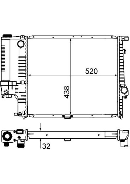 Motor Su Radyatoru Bmw M20 M40 M43 M50 E34 90>95