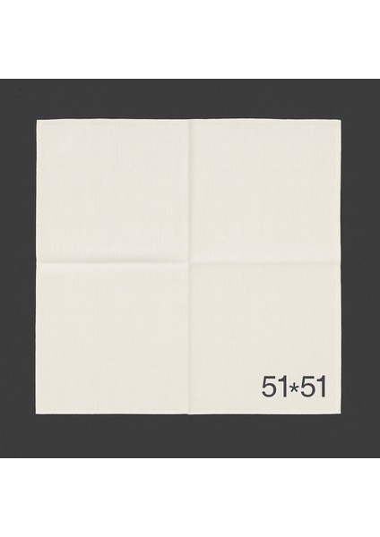 Beyaz Kare Fular | Bandana | Unisex | 51*51
