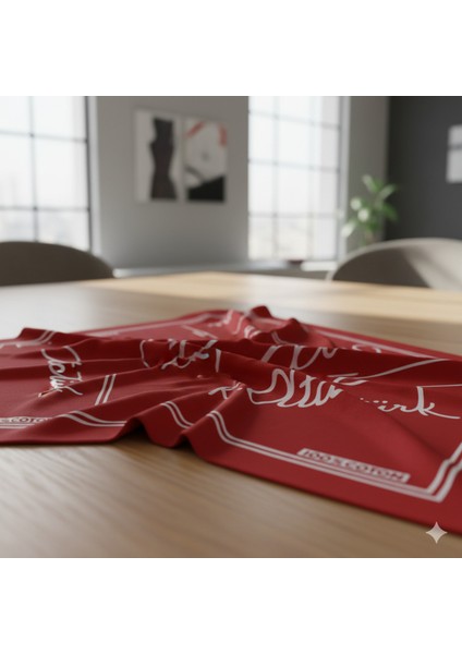 Atatürk Imzalı Kırmızı Fular | Bandana | Unisex indirimleri