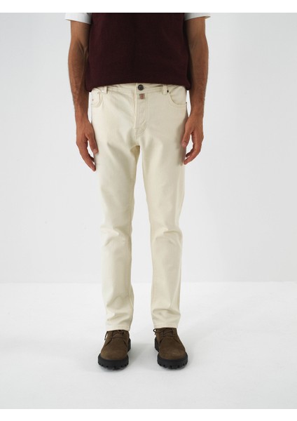 Erkek Naturel Pamuk Dokulu Slim Fit Denim Pantolon fiyatları