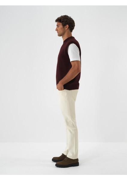 Erkek Naturel Pamuk Dokulu Slim Fit Denim Pantolon modelleri