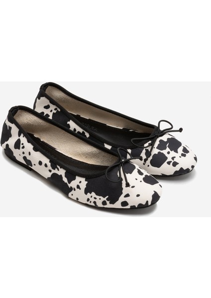 Milky Kadın Desenli Deri Babet fırsatları